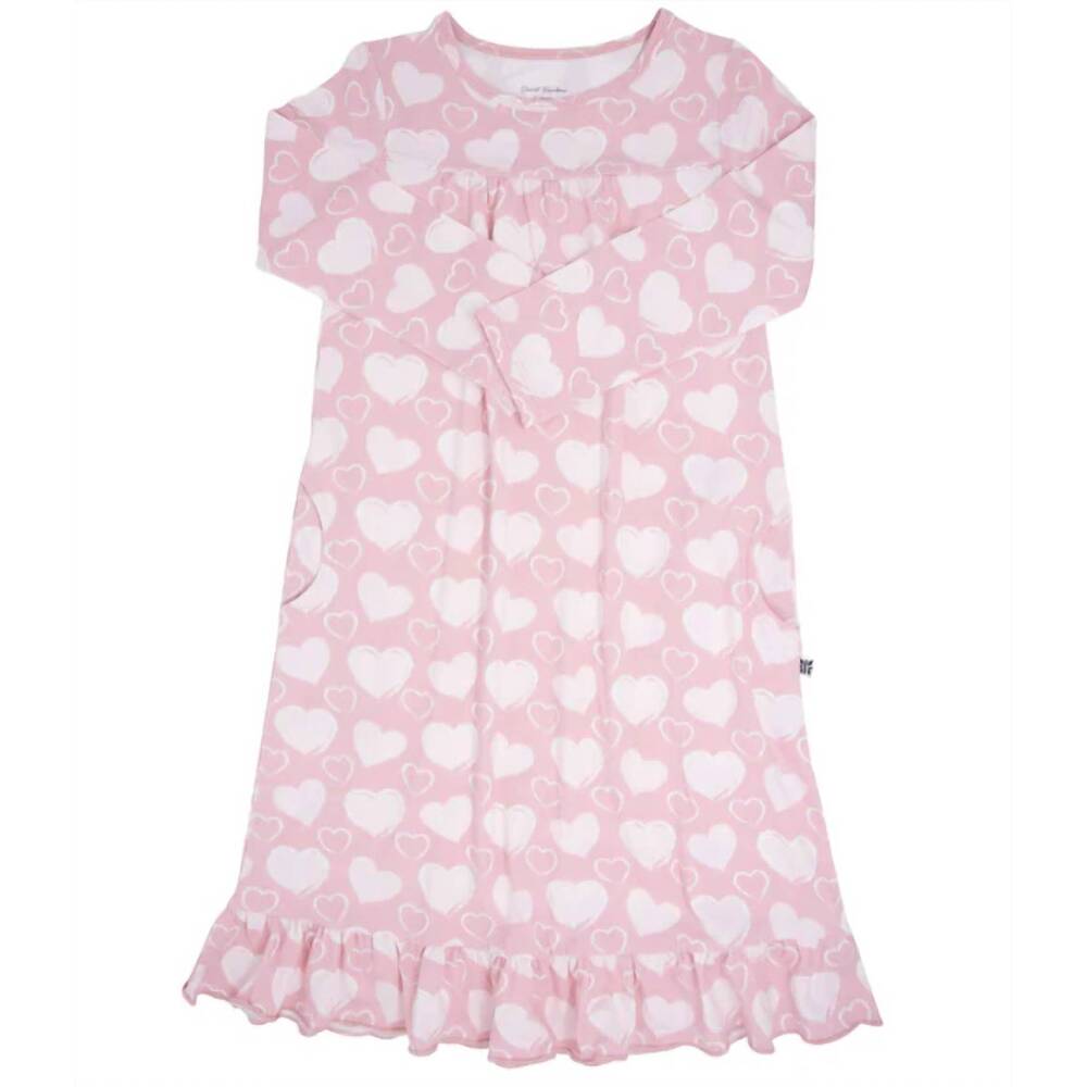 NEW SWEET BAMBOO girl's much love boho nightgown in pink